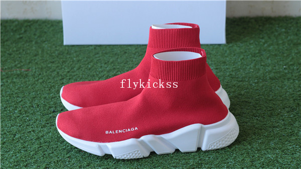 Balenciaga Speed Trainer Sock Race Runners Red